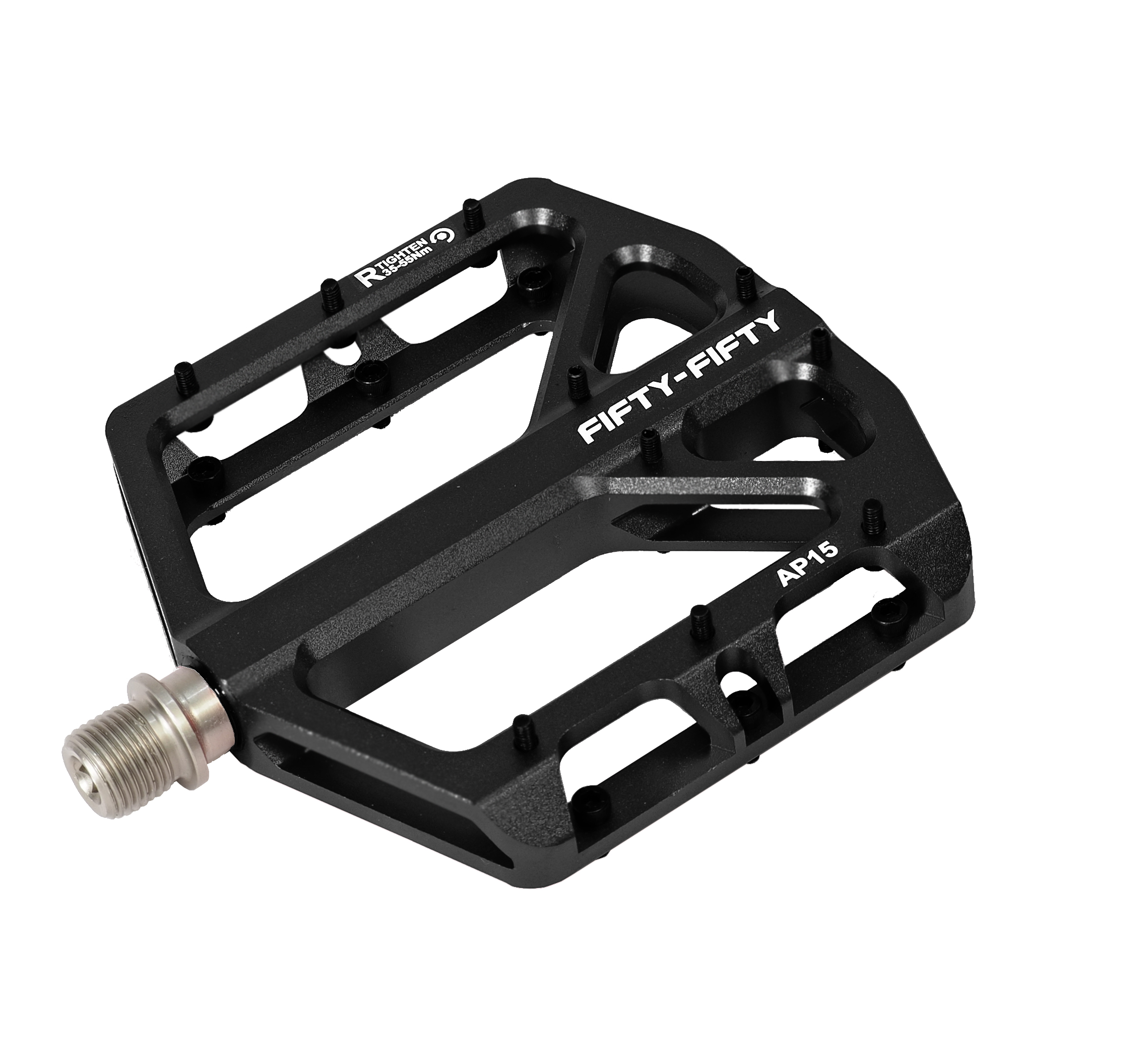 Cicli Bonin Unisex Bike Pedals - Nylon/Aluminum, Black/Silver, One Size